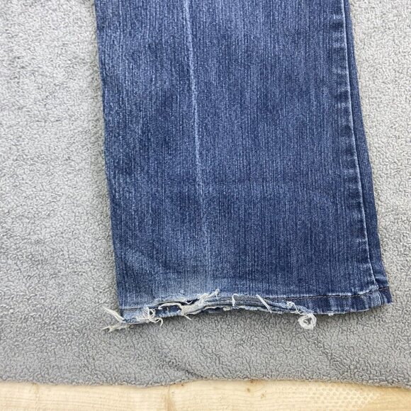 Lee Riders Jeans Women's 14 L (Fits 35x33) Blue Boot Cut‎ No Gap Waist Mid Rise - Picture 10 of 14